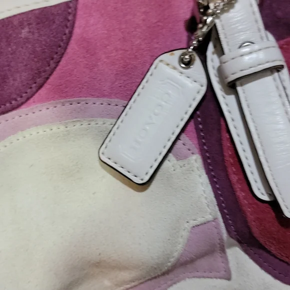 Rare Coach Suede Handbag - Picture 4 of 8